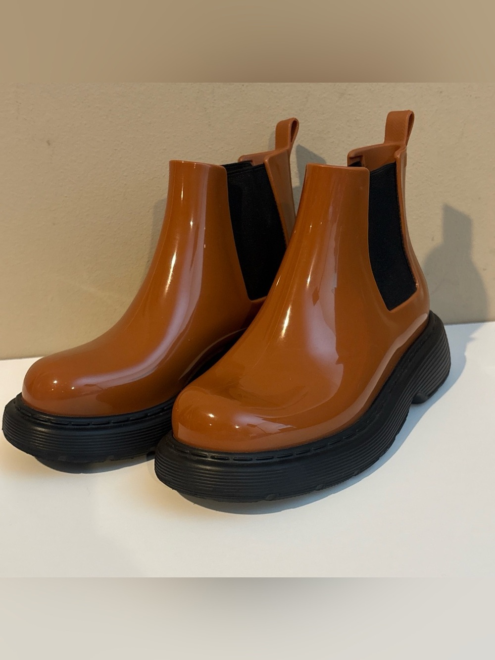 Behold the Melissa Step Boot - a fashion-forward version of a go-anywhere gumboo